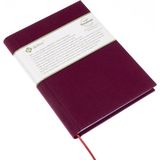 BİDEFTER Eskiz Defteri - %100 El Yapımı, El Dikişi (Iplik Dikiş) Vinston Kumaş Ciltleme, Çizgisiz Ciltli Defter A/5 Kiremit