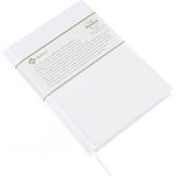 BİDEFTER Eskiz Defteri - %100 El Yapımı, El Dikişi (Iplik Dikiş) Vinston Kumaş Ciltleme, Çizgisiz Ciltli Defter A/5 Krem