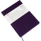 BİDEFTER Eskiz Defteri - %100 El Yapımı, El Dikişi (Iplik Dikiş) Vinston Kumaş Ciltleme, Çizgisiz Ciltli Defter A/5 Mor
