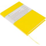 BİDEFTER Eskiz Defteri - %100 El Yapımı, El Dikişi (Iplik Dikiş) Vinston Kumaş Ciltleme, Çizgisiz Ciltli Defter A/5 Sarı
