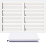 BİDEFTER Gitar Nota Defteri (Boş ve Tab Anahtarlı)% 100 El Yapımı, El Dikişi, (İplik Dikiş) Kumaş Ciltleme A/5 - Beyaz