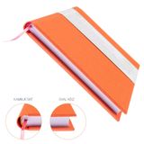 BİDEFTER Gitar Nota Defteri (Sol ve Tab Anahtarlı)% 100 El Yapımı, El Dikişi, Gerçek Cilt Bezi A/5 - Turuncu