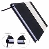 BİDEFTER Gitar Nota Defteri (Sol ve Tab Anahtarlı)% 100 El Yapımı, El Dikişi, Termo Deri A/5 - Siyah