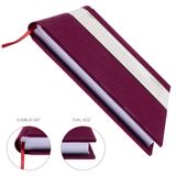BİDEFTER Gitar Nota Defteri (Sol ve Tab Anahtarlı, Akortlu)% 100 El Yapımı, El Dikişi, Kumaş Ciltleme A/5 - Bordo