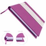 BİDEFTER Gitar Nota Defteri (Sol ve Tab Anahtarlı, Akortlu)% 100 El Yapımı, El Dikişi, Kumaş Ciltleme A/5 - Lila