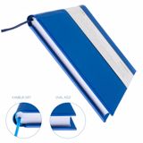 BİDEFTER Gitar Nota Defteri (Sol ve Tab Anahtarlı, Akortlu)% 100 El Yapımı, El Dikişi, Termo Deri A/5 - Mavi