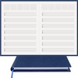 BİDEFTER Gitar Nota Defteri (Tab Anahtarlı Akortlu)% 100 El Yapımı, El Dikişi, Gerçek Cilt Bezi A/5 - Lacivert