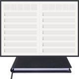 BİDEFTER Gitar Nota Defteri (Tab Anahtarlı Akortlu)% 100 El Yapımı, El Dikişi, Gerçek Cilt Bezi A/5 - Siyah