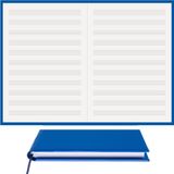 BİDEFTER Müzik Nota Defteri - (Anahtarsız)% 100 El Yapımı, El Dikişi, (İplik Dikiş) Termo Deri (A/4) - Mavi