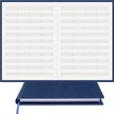 BİDEFTER Müzik Nota Defteri - (Anahtarsız 4 Kesik Çizgili)% 100 El Yapımı, El Dikişi, Gerçek Cilt Bezi (A/4) - Lacivert