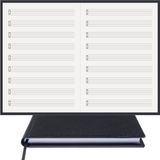 BİDEFTER Müzik Nota Defteri - (Davul ve Vurmalı Çalgılar)% 100 El Yapımı, El Dikişi, (İplik Dikiş) Gerçek Cilt Bezi A/5 - Siyah