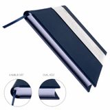 BİDEFTER Müzik Nota Defteri - (Davul ve Vurmalı Çalgılar)% 100 El Yapımı, El Dikişi, (İplik Dikiş) Termo Deri A/5 - Lacivert