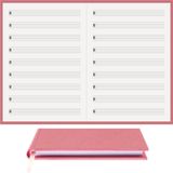 BİDEFTER Müzik Nota Defteri - (Vurmalı Çalgılar) (ALT.)% 100 El Yapımı, El Dikişi, (İplik Dikiş) Kumaş Ciltleme A/5 - Gül Kurusu