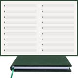 BİDEFTER Müzik Nota Defteri - (Vurmalı Çalgılar) (ALT.)% 100 El Yapımı, El Dikişi, (İplik Dikiş) Kumaş Ciltleme A/5 - Yeşil