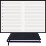 BİDEFTER Müzik Nota Defteri - (Vurmalı Çalgılar) (ALT.)% 100 El Yapımı, El Dikişi, (İplik Dikiş) Termo Deri A/5 - Siyah