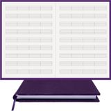 BİDEFTER Nota Defteri (Anahtarsız Kesik Çizgili)%100 El Yapımı, El Dikişi (İplik Dikiş) Özel Kumaş Ciltleme, 14,5x21 cm. (A/5) 120 Sayfa