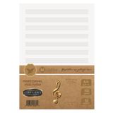 BİDEFTER Nota Kağıdı Anahtarsız, 12 Çıtalı 100 gr. Pastel Kağıda Ofset Baskı