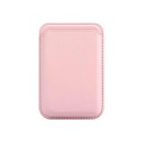Bideri Magsafe Deri Cüzdan Pembe
