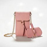 Bideri Slım Telefon ve Gözlük Çantası - Pembe