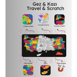 BidiBadi Yayınları Gez Kazı Magnet Türkiye Haritası - Kolay Kazınabilir Harita - Scratch Map - Tarvel And Scratch