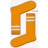 Bidigago Long Atletik Unisex Çizgili Tenis Kolej Çorap - Yeşil - Standart