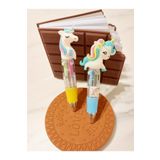 BIDIK TOYS Mini Unicorn 4 Renkli Tükenmez Kalem - Çoklu Tükenmez Kalem Mini Boy Mini Unıcorn Tükenmez Kalem