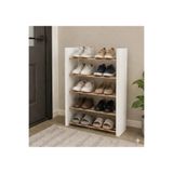 BİDOLAP EA-4011 Banyo Düzenleyici Raf, Ayakkabılık, 5Raflı Ahşap Çubuklu Organizer