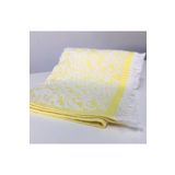 Bidoluraf Jakarlı Renkli El Yüz Havlusu %100 Pamuk 50x90 Cm- Sarı