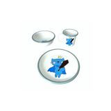 Bidoluraf Super Cat Bebek/Çocuk Emaye Kırılmaz Yemek Mama Seti 3 Parça (Tabak - Kase - Kupa)