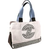 Biem Accessory Biem Bej-Kahve Denim Salaş-Retro Taş Trok Döşemeli Çanta - --