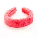 Biem Düz Peluş Taç Koyu Pembe