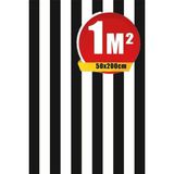 Bien Duvar Kağıtları Bien Exclusive (50CM x 2mt), 1 M² cm Siyah Beyaz Çzgili Yapışkanlı Kaplama Pvc Folyo F-06 - 50 x 200 cm