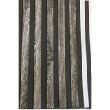 Bien Duvar Kağıtları Zümrüt Exclusıve 5400 Lambri Panel Ahşap Gri Kül Renk Duvar Çıtası Desenli Duvar Kağıdı 5 M² - 53 x 1000 cm - Koyu Ahşap