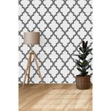 Bien Exclusive 2082 Siyah ve Beyaz Renkler Desen Duvar Kağıdı 5,30 M² - 53 x 1000 cm - Siyah - Beyaz