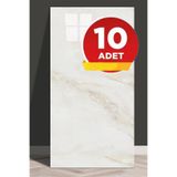 Bien Home 10 Adet, 30x60 Cm Vizon Mermer Desenli Kendinden Yapışkanlı Duvar Paneli-M056