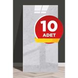 Bien Home 10 Adet, 30x60cm Lüx Açık Gri Kendinden Yapışkanlı Antrasit Pvc Döşemesi Köpük Panel Fayans