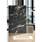 Bien Home 30x60 Cm Beyaz Siyah Mermer Desenli Kendinden Yapışkanlı Köpük Mutfak Banyo Pvc Duvar Paneli-ukp08
