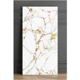 Bien Home 30x60 Cm Damarlı Altın Mermer Desenli Kendinden Yapışkanlı Banyo Pvc Duvar Paneli-p10