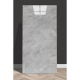 Bien Home 30x60 Cm Gri Açık Mermer Desen Mutfak Banyo Kaplama Panel Kendinden Yapışkanlı