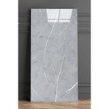 Bien Home 30x60 Cm Gri Mermer Desenli Kendinden Yapışkanlı Seramik Köpük Banyo WC Kaplama PVC Duvar Paneli M019