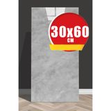 Bien Home 30x60 Cm Gri Mermer Desenli Kendinden Yapışkanlı Seramik Köpük Banyo Wc Kaplama Pvc Duvar Paneli M088