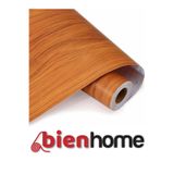 Bien Home 50CM X 2MT 1 M² Kendinden Yapışkanlı Vinil Ahşap Desenli Duvar Mobilya, Kapı Masaüstü Duvar Kağıtları, Mutfak Dolabı/Raf Astarı Levhası Açık Kahverengi