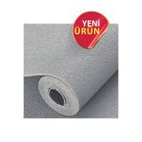 Bien Home 50x280cm Gri Renk Tek Rulo Halinde Kendinden Yapışkanlı Ek Yersiz Tek Parça XPE Isı Ses Yalıtım Dokulu Köpük Duvar Kağıdı-R281