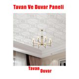 Bien Home Beyaz 3d Kendinden Yapışkanlı Duvar Köpük Tavan Paneli, Tavan Kaplama Köpüğü 70x70cm 0,50m²