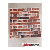 Bien Home Kiremit Renk 3d Kendinden Yapışkanlı Duvar Paneli Kağıdı Kaplaması Köpük 70x70 Cm 0,50m²