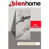 Bien Home Mermer Desenli Kendinden Yapışkanlı Duvar Cephe Kaplama Panel Köpük Banyo WC Duvar 30x60 Cm