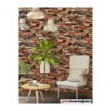 Bien Home Tek Parça 70x77 Cm Beyaz 0,50M² 3d Kendinden Yapışkanlı Antik Tuğla Duvar Kağıdı Kaplama Panel Köpük Çok Renkli FC24