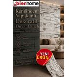Bien Home Yeni Ürün, 70x77 Cm Beyaz 0,54M² 3d Kendinden Yapışkanlı Tuğla Duvar Kağıdı Kaplama Panel Köpük-FC72