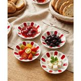 Bienca Porselen Kahvaltı & Çay Tabağı 6'lı Set – Altın Detaylı | 10 cm Sunum & Ikramlık Tabağı