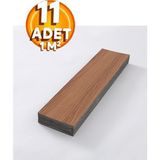 BienHome 11 Adet, 60X15 cm 1 M² Açık Gri Meşe, Gri-Bej Tonlarında Esnek Yıkanabilir Kesilebilir Silinebilir Zemin Duvar Parke Yer Döşemesi Kendinden Yapışkanlı Pvc Zemin Kaplaması -Z003 - 60 x 15 cm